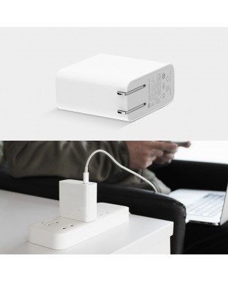 Xiaomi USB-C Charger 45W Power Adapter With Foldable US Plug QC3.0 Mini Portable Wall PD2.0 Travel Charger 100-240V For Macbook Pro Phone Tablet Notebook