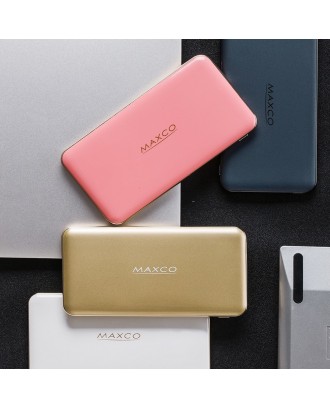 MAXCO MR8000C Power Bank  8000mAh  Portable Charger Ultra-Compact Backup Charger 2.4A Output High-Speed Charging for iPhone iPad Samsung Galaxy and More