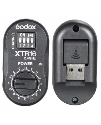 Godox XTR-16 2.4G Wireless X-system Remote Control Flash Receiver for X1C X1N XT-16 Transmitter Trigger Wistro AD360/DE/QT/DP/QS/GS/GT Series