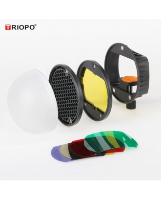 TRIOPO Speedlite Flash Light Modifier Accessories Kit