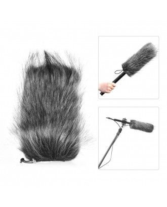 Universal Professional Microphone Furry Windscreen Flexible Mount Fur Windshield for Rode VMGO Video Mic GO, VideoMic Pro, Micro for TAKSTAR SGC-598 598 for Sony EMC965 NV1 XM1 CG60, ect