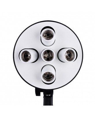5 in 1 E27 Base Socket Light Lamp Bulb Holder Adapter
