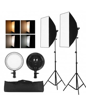 Professinal Studio Photography Softbox LED Light Kit