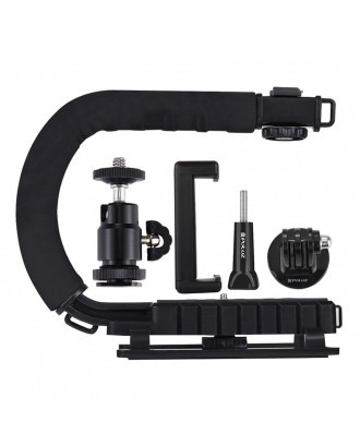 PULUZ U-Shaped Portable Handheld Camera Holder Video Handle DV Bracket C-Shaped Steadicam Stabilizer Kit