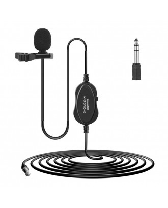 Professional 3.5mm Recording Condenser Lavalier Microphone