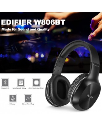 EDIFIER W806BT Wireless BT Headphones Black with Grey