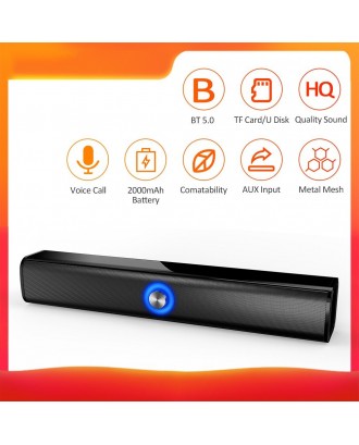 HS-BT167 Wire-less BT Speaker Sound Box Support AUX TF Card U Disk USB Powered Built-in 2000mah Rechargeable Batterys Compatible with Android / iOS Mini Portable
