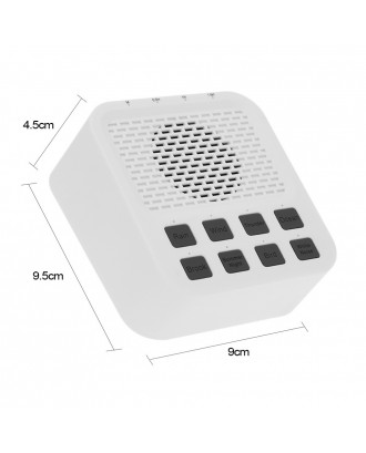 Sleeping Helper Wireless Bluetooth 4.0 Speaker Sound Machine with 8 Natural White Noise 3.5mm Earphone Port for Babies Students Snorers Office Workers Aged People
