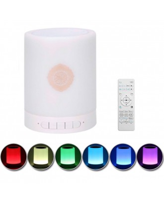 BT Speaker Wirelessly Colorful LEDs Loudspeaker Quran Support MP3 FM TF Card Radio Remote Control