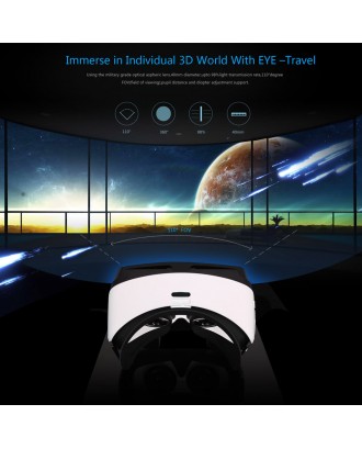 Arealer VR SPACE Virtual Reality Glasses VR Headset 3D Movie VR Games Supports BT 3.0 Self-timer Siri Universal for Android iOS Smart Phones within 3.5 to 5.5 Inches