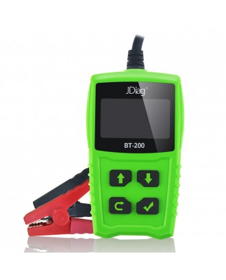 JDiag FasCheck BT200 12V Car Battery Tester Auto Cranking and Charging System Test Scan Tool Battery Analyzer Diagnostic Tool for CCA MCA JIS DIN IEC EN SAE GB etc