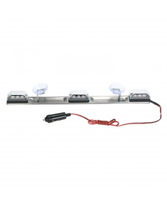 Car Interior Light Strip Truck Universal Vehicle Decorative Lamp 9 White LED 2 Meters Cable