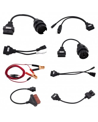 8 In 1 Car Full Truck Cables Set for T-C-S Auto Scanner C-D-P With O-B-D 2 Wire Adapter Connectors
