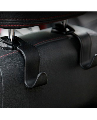 1x Black Car Seat Hook Purse bag Hanger Bag Organizer Holder Clip Accessories
