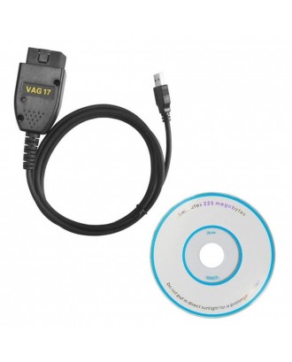Auto Diagnostic Tool VAG 17.1.3 HEX+CAN USB Interface Car Fault Diagnosis Wire (German/English)