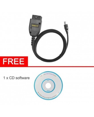Auto Diagnostic Tool VAG 17.1.3 HEX+CAN USB Interface Car Fault Diagnosis Wire (German/English)