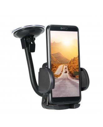 Car Windshield Phone Mount Sucked Type Universal Cell Phone Holder Fits Windshield Dashboard Cellphone Holder Replacement for iPhone Andriod (2
