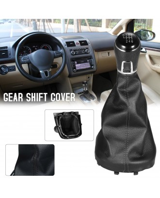 6 Speed Gear Knob Shift Stick Gaiter Cover Replacement for VW Golf 5 6 110mm Hole Diameter