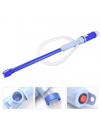 Electric Siphon Pump Battery-Operated Fuel Oil Water Transfer Pump Gasoline Transfering Power-Driven Electric Fluid Liquid Transfer Pump Car Accessories / Blue