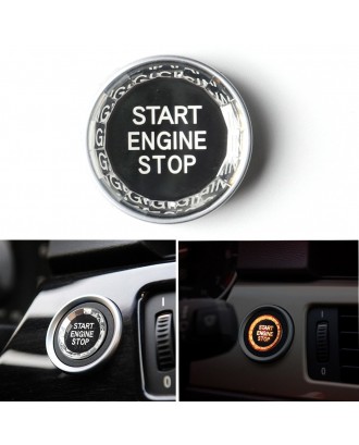 New Style Crystal Car Start Stop Engine Switch Button Cover Power Ignition Fit for BMW 1 3 5 6 Series X1 X2 X3 X5 X6 Carbon Fiber Material