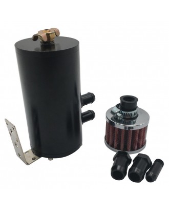Universal Reservoir Aluminum Breather Tanks Oil Catch Can with Breather Filter