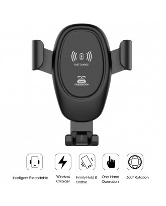 D12 Car Wireless Mount Chargers Car Phone Holder in Air Vent Clip Stand for All 4-6 inch Phones
