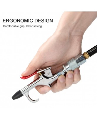 Air Blow Gun Set with 5 Interchangeable Nozzles Over-Sized Trigger