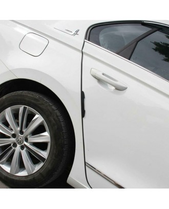 4 pcs Car Carbon Fiber Stickers Universal Door Edge Guard Strip Anti-Scratch Protector Anti-collision Trim Stickers