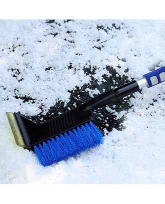 Car Snow Brush with Safety Hammer 3-in-1 Ice Scraper Frost Broom Cleaner Telescopic Car Windshield Snow Removal