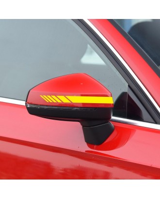 5Pcs Car Side Door Body Hood Rearview Mirror Decal Stripes Sticker Racing Decals