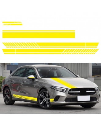 5Pcs Car Side Door Body Hood Rearview Mirror Decal Stripes Sticker Racing Decals