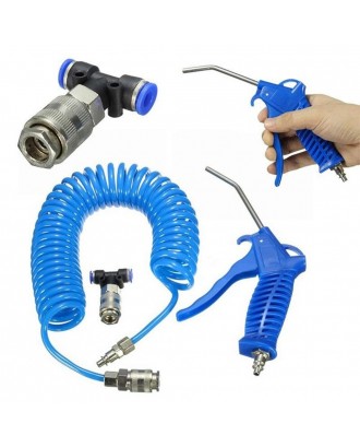 Air Duster + 5m Recoil Hose Truck Dust Blower Clean Nozzle Blow Spray Tool Kit