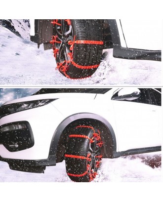 Car Snow Chains Emergency Anti-slip Tire Belt for Most Cars SUV Trucks  Winter Universal Amazing Traction Durable 20 pcs
