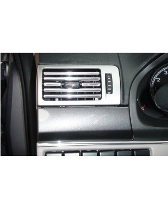 4M U Style DIY Car Interior Air Conditioner Outlet Vent Grille Chrome Decoration Strip Silvery
