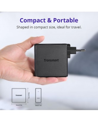 Tronsmart WCP02 60W USB-C Wall Charger with Power Delivery 3.0 for MacBook Air iPad Pro 2018 iPhone XS Max XR - EU
