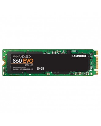 Samsung 860 EVO M.2 Internal SSD 250GB SATA3 Interface Max Speed 550 MB/s Solid State Drive - Black