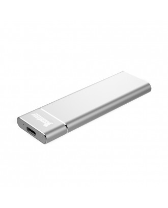 Coolfish M1 NGFF 2TB SSD Portable External Solid State Drive Max Read Speed 430MB/S M.2 Interface - Silver