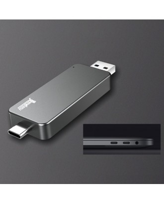 Coolfish GO NGFF 1TB SSD Multifunctional Dual-purpose External Solid State Drive Max Read Speed 480MB/S M.2 Interface - Dark Gray