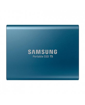 Samsung T5 500GB Portable SSD With USB 3.1 Hardware Encryption - Lake Blue