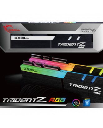 G.SKILL TridentZ RGB Series DDR4 3200MHz 16GB (2 x 8GB) Memory Modules Kit For Desktop Computer - Black
