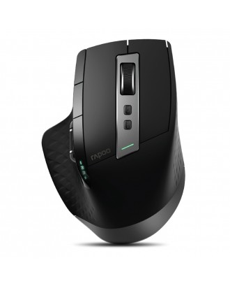 Rapoo MT750S Multimode Wireless Rechargeable Laser Mouse 2.4GHz Bluetooth 3.0/4.0 3200DPI for Four Devices Connection - Black