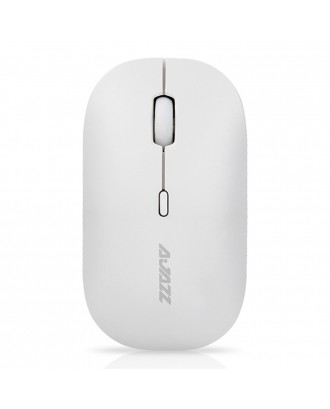 Ajazz I18 Wireless 2.4G Dual Mode Mouse Simple Mute Operation For Office Gaming Mouse - White