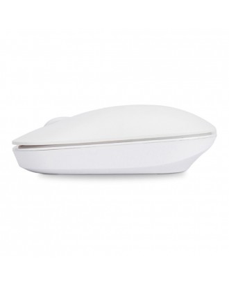 Ajazz I18 Wireless 2.4G Dual Mode Mouse Simple Mute Operation For Office Gaming Mouse - White