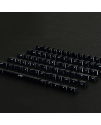 Ajazz Ak33 82 Keys Keyboard Keycap Set ABS Backlit For Mechanical Keyboards Side Engraved - Black
