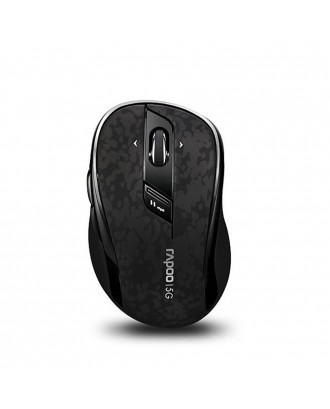 Rapoo 7100P 5G Wireless Optical Mouse 500/1000 DPI With Nano Port Small Size - Black