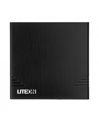 Lite-On EBAU108 External Mobile Optical Drive Portable CD DVD Ultra-thin USB 2.0 Interface - Black
