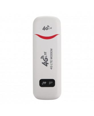 QR91F 4G LTE Modem 3G/4G USB Modem With Portable WIFI Hotspot 100Mbps LTE FDD - White