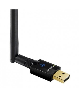 EDUP EP-AC1607 Dual Band USB WiFi Adapter 2.4GHz 5.8GHz Dual Band 802.11AC With External Antenna - Black