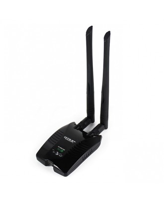 EDUP EP-MS8515GS Wireless USB Adapter 2.4GHz 150Mpbs 802.11 b/g/n WLAN Wi-Fi Network Card with Double 6dbi Antennas - Black