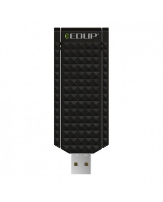 EDUP EP-AC1625 Dual Band USB WiFi Adapter 2.4GHz 5.8GHz Dual Band 802.11AC 600Mbps With External Double Antennas - Black